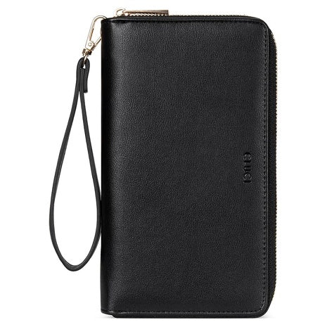 Women's RFID Blocking Zip-Around Wallet Wristlet