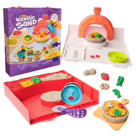 Kinetic Sand SquishPizza Moldable Sensory Playset