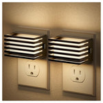 2-Pack LED Dusk To Dawn Dimmable Plug-in Night Lights W/ Light Sensor