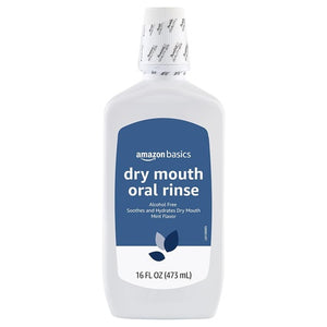 16oz Amazon Basics Dry Mouth Alcohol Free Mint Oral Rinse