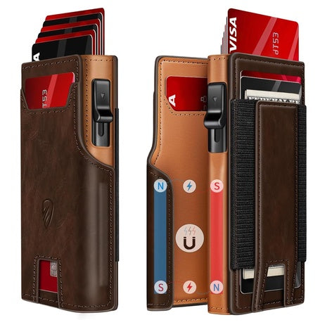 Men's RFID Blocking Pop-Up Wallet With ID Window