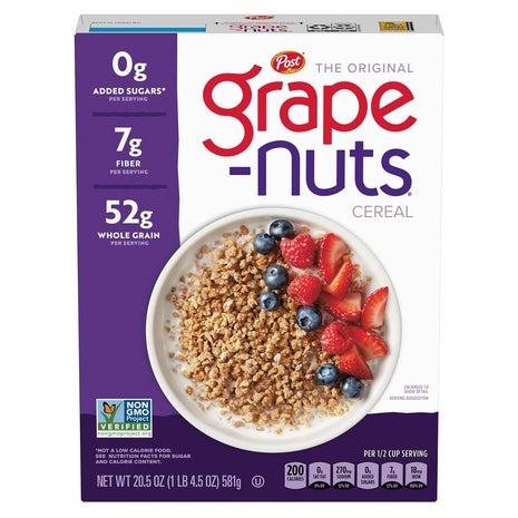 2 Boxes Grape Nuts Cereal