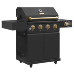 Gordon Ramsay Collections THOR Kitchen Outdoor Black 4-Burner Gas Grill