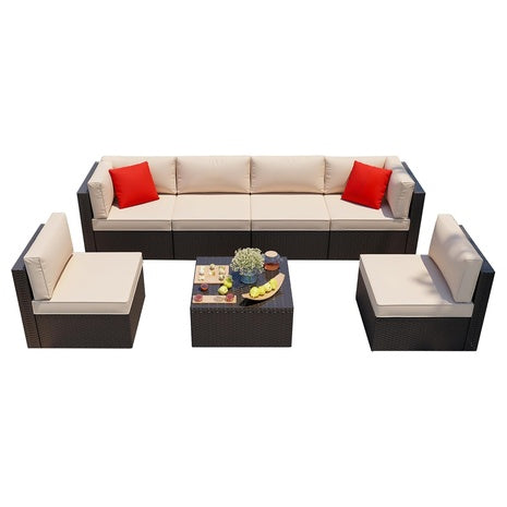 7-Piece Shintenchi All-Weather Patio Furniture Sets