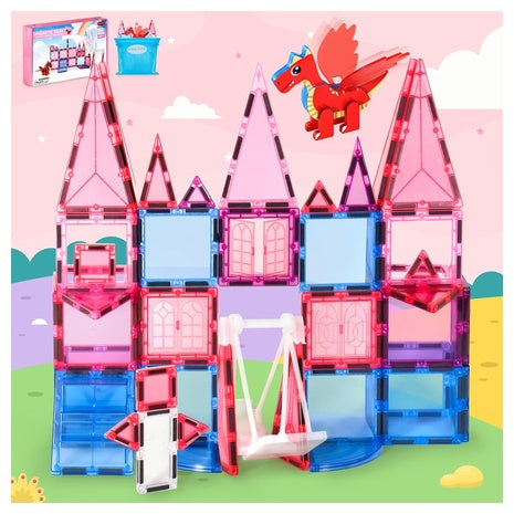 36-Piece Princess Castle Magnetic Tiles Set