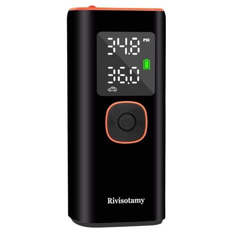 160 PSI Tire Inflator Portable Air Compressor With 6000mAh Battery