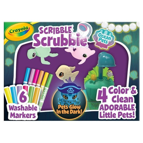 Crayola Scribble Scrubbie Glow Lagoon Pets Set