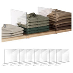 8-Pack Acrylic Shelf Dividers