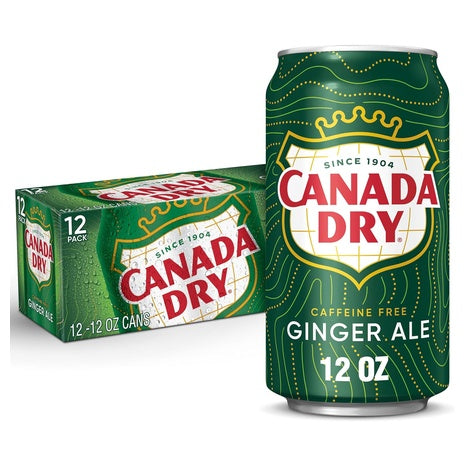 12 Canada Dry Ginger Ale Soda Cans