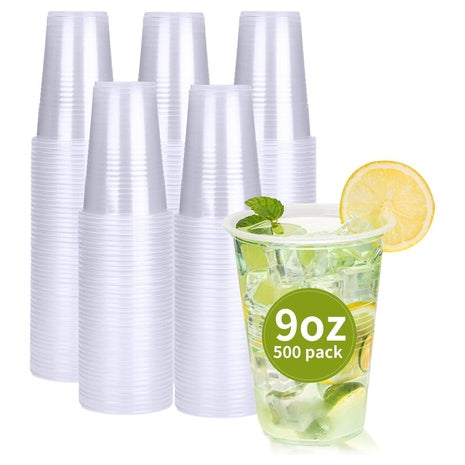 500-Pack 9 oz Plastic Cups