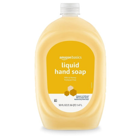 50oz Amazon Basics Milk and Honey Liquid Hand Soap Refill