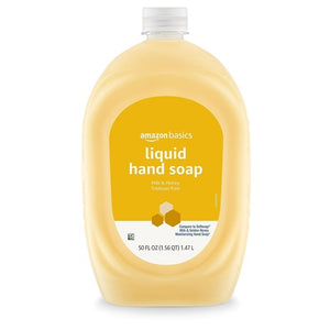 50oz Amazon Basics Milk and Honey Liquid Hand Soap Refill