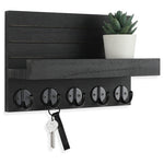 5-Hook Key Holder With Mail Shelf
