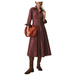 Anthropologie Drop-Waist Midi Shirt Dress