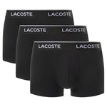 3-Pack Lacoste Men's Cotton Stretch Waistband Trunks