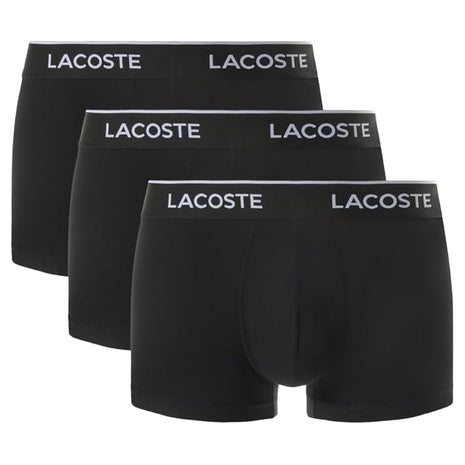 3 Lacoste Men’s Cotton Stretch Trunks (3 Colors)