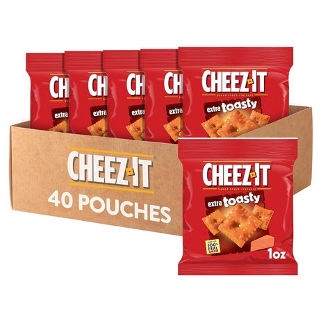 40 Cheez-It Extra Toasty Snack Packs (OK-D)