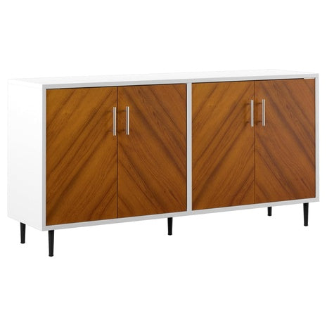 Walker Edison Modern 4 Door Bookmatch Buffet
