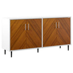 Walker Edison Modern 4 Door Bookmatch Buffet