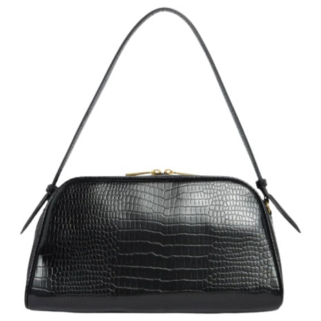 BCBG Croc-Embossed Top Handle Bag