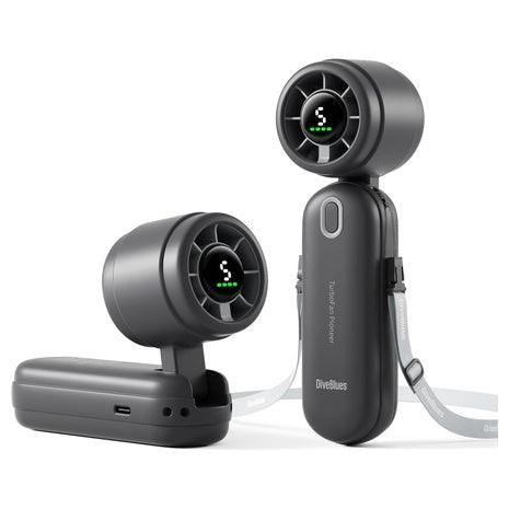 Handheld Turbo Fan with 2,000mAh Battery