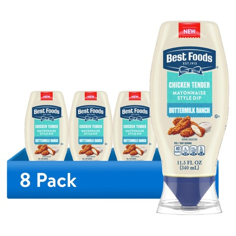 8-Pack Best Foods Buttermilk Ranch Dipping Sauce (OU-D, 11.5oz)