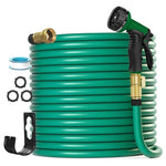 100-Foot Garden Hose with 10 Pattern Spray Nozzle