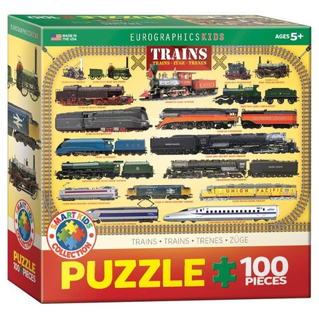 100-Piece Trains Jigsaw Puzzle