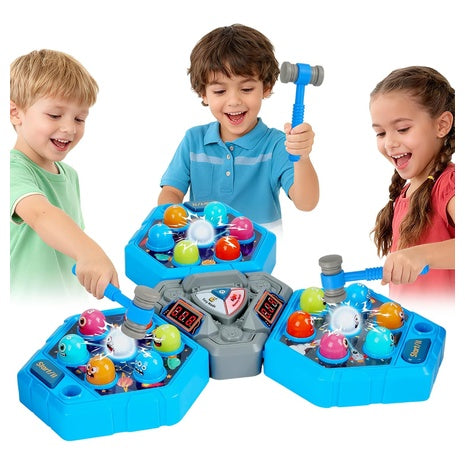 3-Player Whack-a-Mole Game with Lights and Sounds