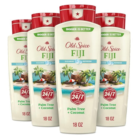 4-Pack Old Spice Fiji Body Wash (18oz)