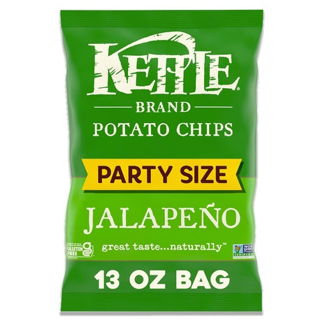 7 Party Size Bags Kettle Jalapeno Chips