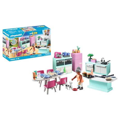 Playmobil Kitchen with Dining Table