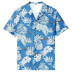 LecGee Men's Funky Tropical Floral Beach Hawaiian Shirt