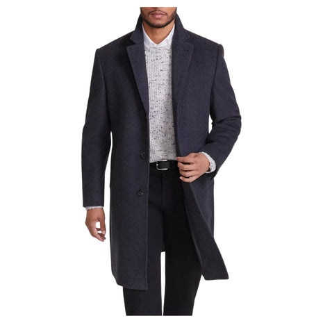 Michael Kors Men's Classic-Fit Wool Cashmere Blend Kavon Overcoat