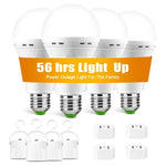 4-Pack Rechargeable Emergency LED Light Bulbs