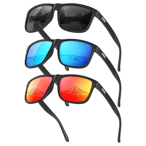 3-Pack Men’s Polarized Sunglasses