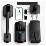 Built-in WiFi Fingerprint Keyless Entry Smart Lock With Handle Set