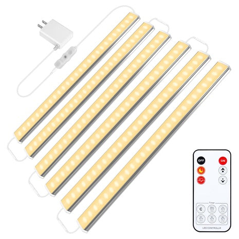6-Pack Ultra Thin Under Cabinet LED Lights