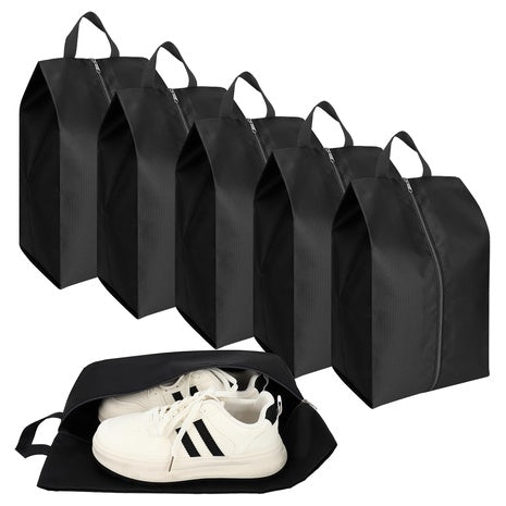 6 Large Travel Shoe Bags with Zippers