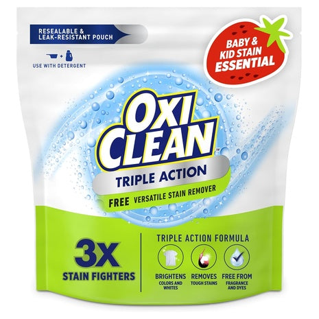 4-Pack 4lbs OxiClean Triple Action Free Versatile Stain Remover Powder
