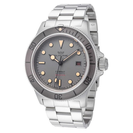 Glycine 42mm Combat Sub Automatic Grey Dial Men's Watch