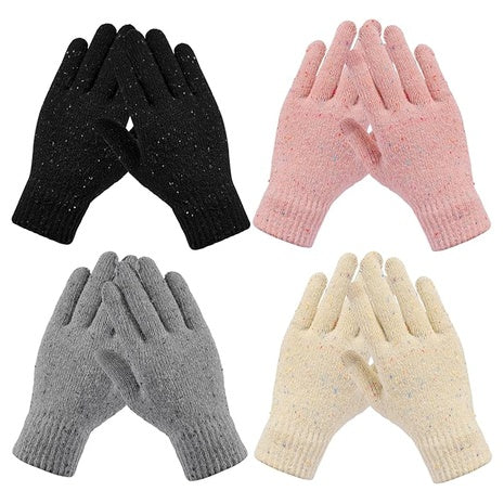 4 Pairs Women's Winter Gloves