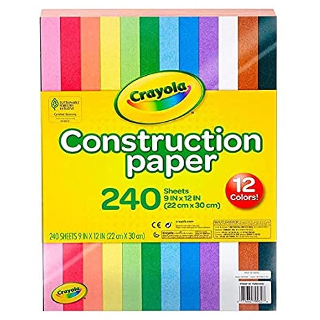 240 Pack Of Crayola Construction Paper