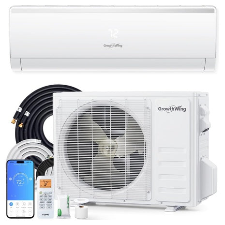 GrowthWing 12000 BTU Mini Split Air Conditioner & Heater