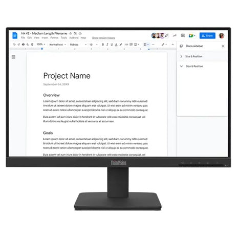 21.5" Lenovo ThinkVision FHD 100Hz 4ms IPS Monitor