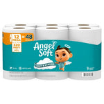 12 Mega Rolls (48 Regular) Angel Soft Toilet Paper