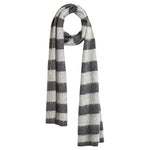 Women's Brushed Charcoal Grey Cashmere Scarf