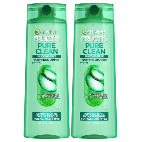 2 Garnier Fructis Pure Clean Shampoo