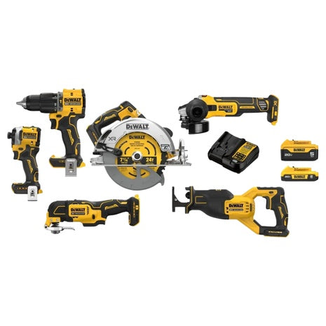DeWALT 20V MAX Li-Ion Cordless 6-Tool Combo Kit