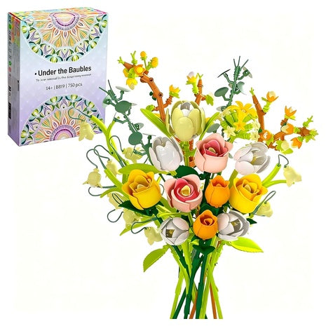 Rose Bouquet Building Set